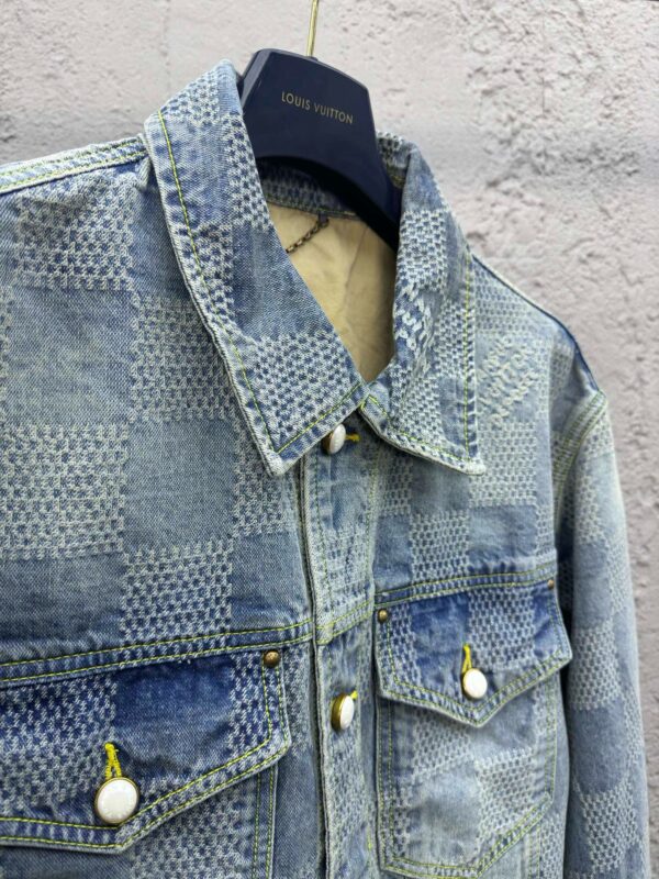 LOUIS VUITTON 3D CHECKERBOARD DENIM JACKET - 图片 5