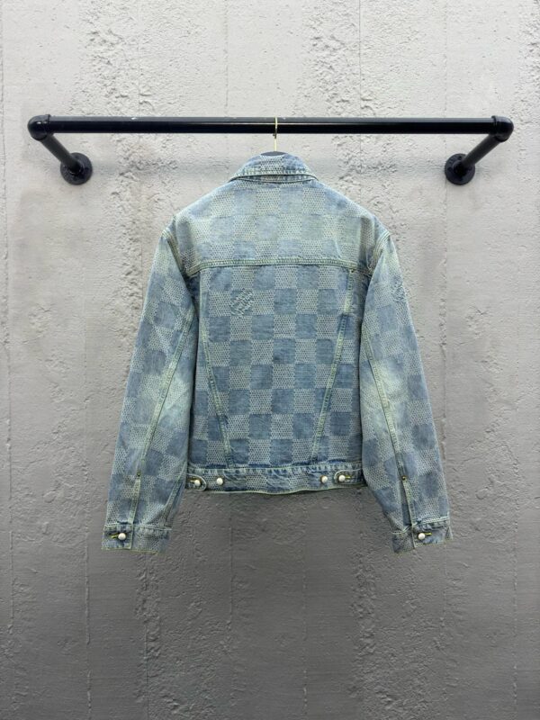 LOUIS VUITTON 3D CHECKERBOARD DENIM JACKET - 图片 3