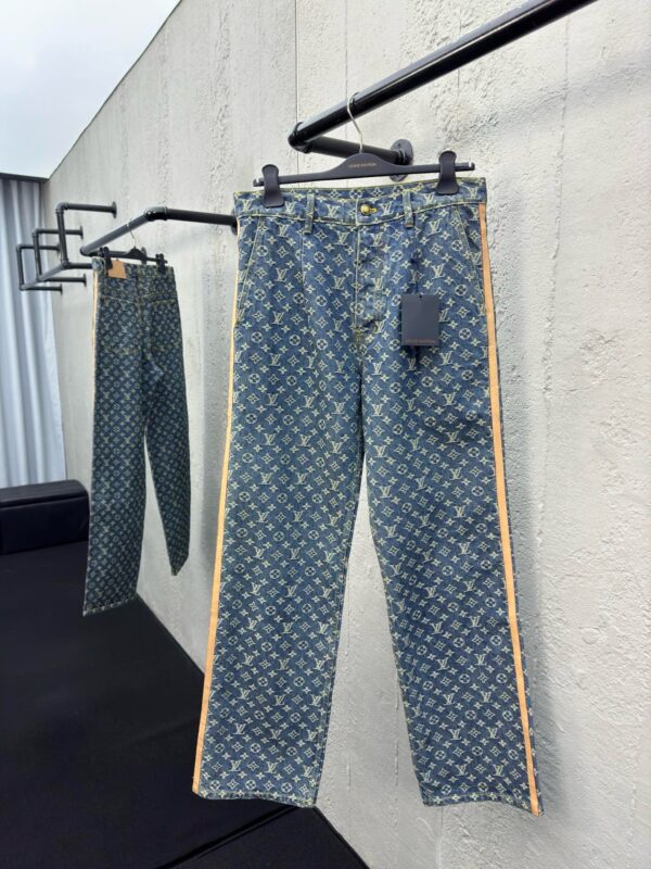 LOUIS VUITTON JACQUARD ALL-OVER SEAM JEANS - 图片 12