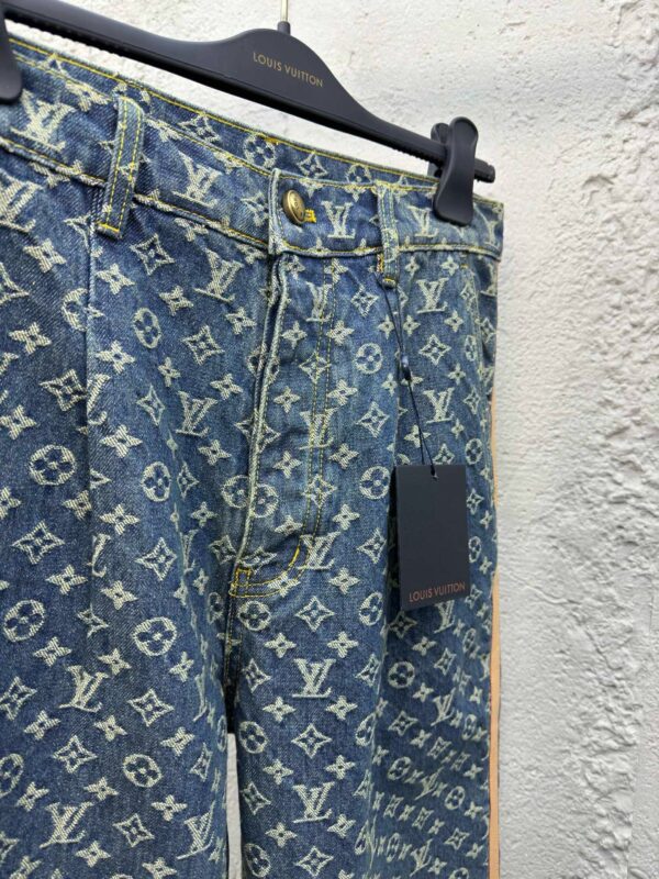 LOUIS VUITTON JACQUARD ALL-OVER SEAM JEANS - 图片 4