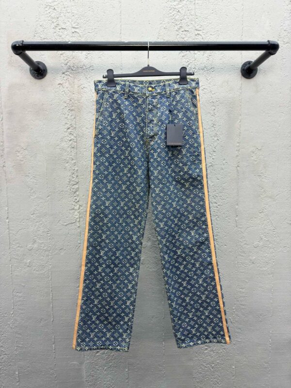 LOUIS VUITTON JACQUARD ALL-OVER SEAM JEANS