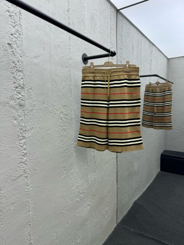 Burberry checked knitted shorts - 图片 4