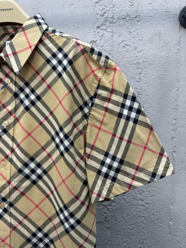 BURBERRY Twill plaid short-sleeved shirt - 图片 9