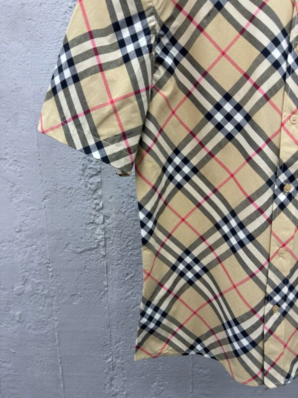 BURBERRY Twill plaid short-sleeved shirt - 图片 7