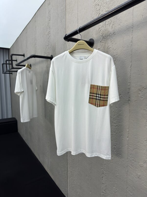 BURBERRY Pocket Plaid T-Sleeves - 图片 3