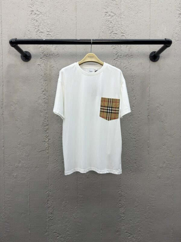 BURBERRY Pocket Plaid T-Sleeves