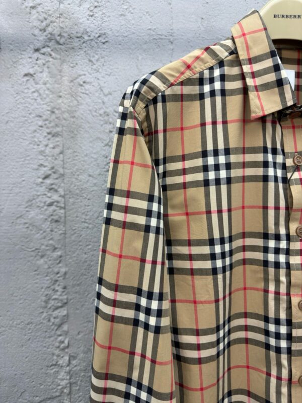 BURBERRY Letters offset long-sleeved shirt - 图片 5