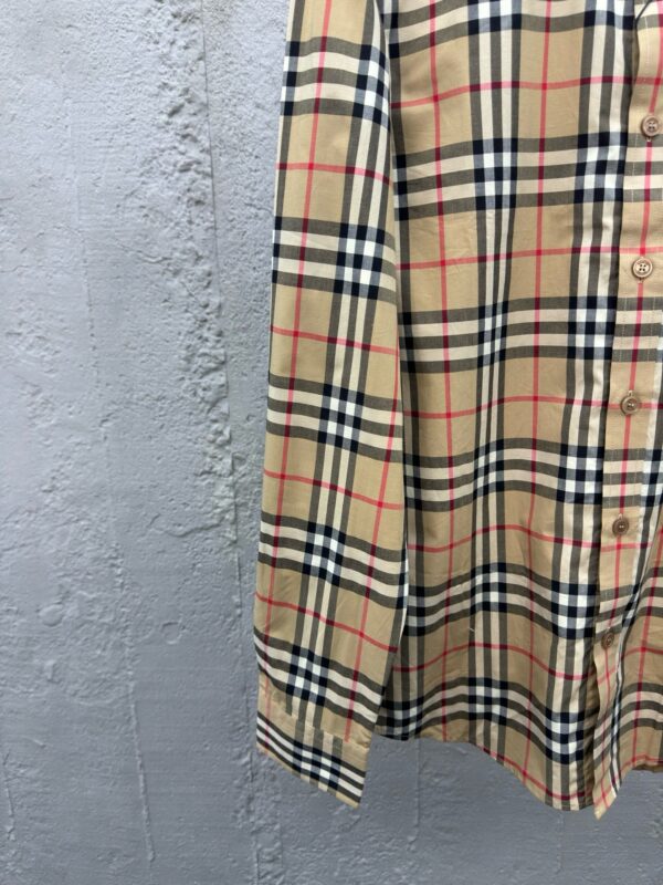 BURBERRY Letters offset long-sleeved shirt - 图片 7