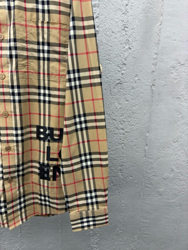 BURBERRY Letters offset long-sleeved shirt - 图片 8