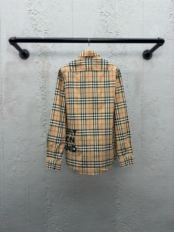 BURBERRY Letters offset long-sleeved shirt - 图片 2