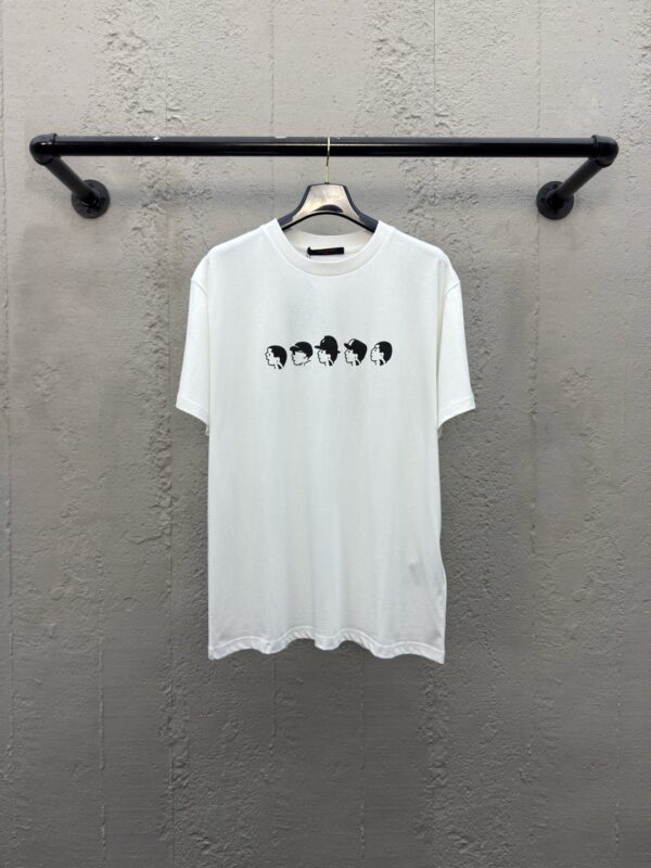 LOUIS VUITTON SMALL HEAD PRINT SHORT SLEEVES