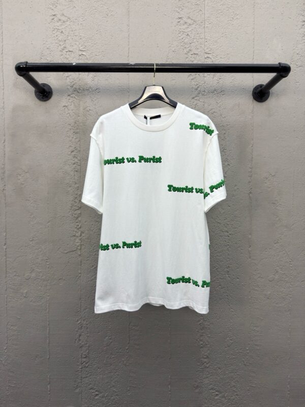 LOUIS VUITTON Letter stripe print short sleeves