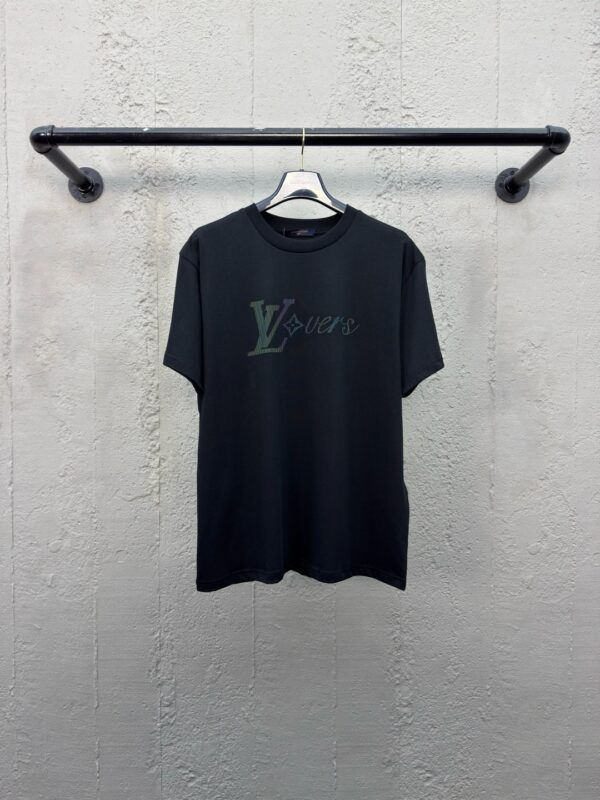 LOUIS VUITTON beaded letter short sleeves