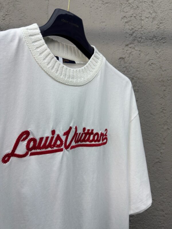 LOUIS VUITTON letter-embroidered ribbed short-sleeved - 图片 10