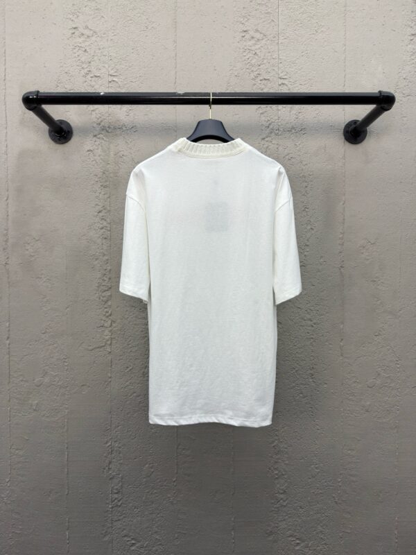 LOUIS VUITTON letter-embroidered ribbed short-sleeved - 图片 2