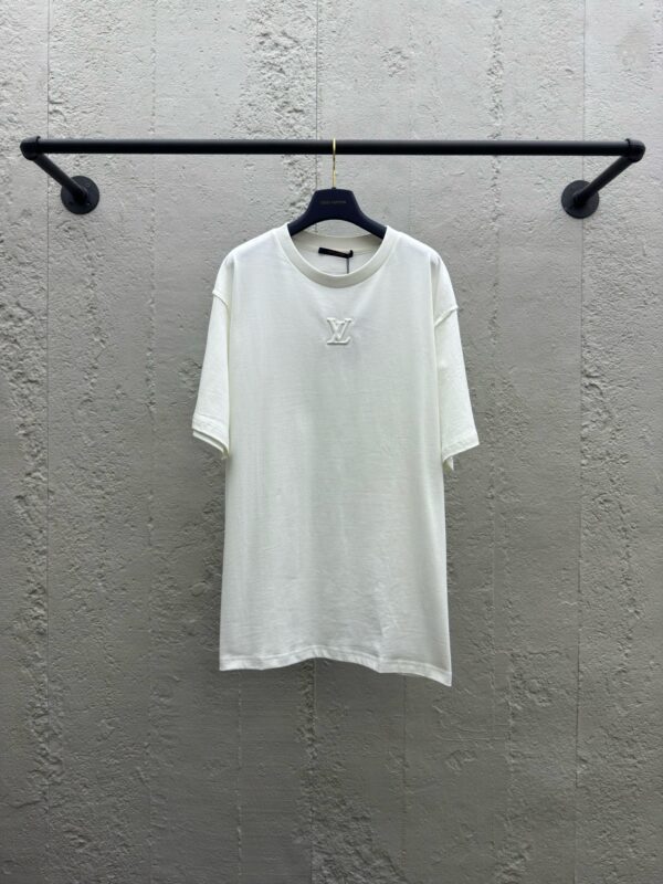 LOUIS VUITTON logo-embossed short sleeves