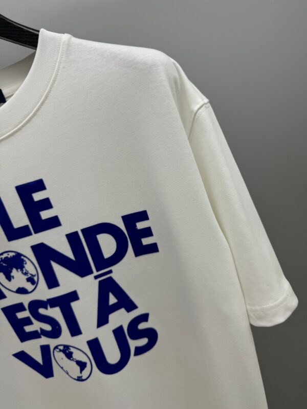 LV Earth Flocked Short Sleeve T-Shirt - 图片 5