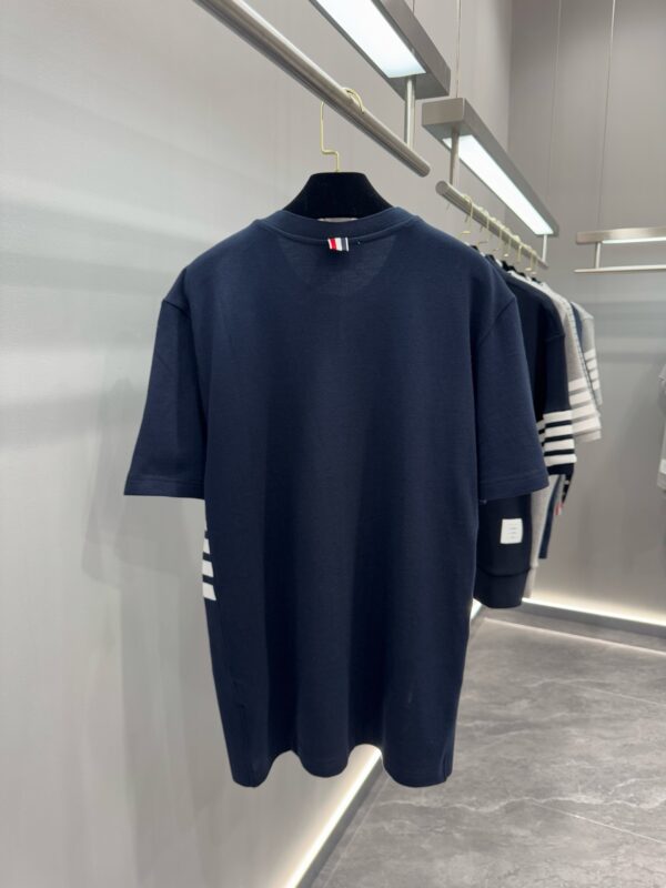 TB side four-bar round collar short sleeve - 图片 2