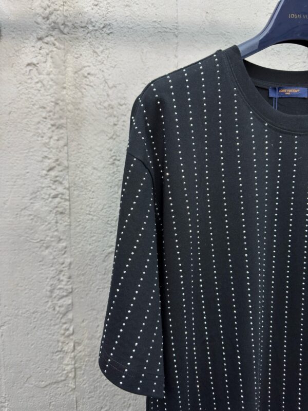 LOUIS VUITTON THIN STRIPES WITH DIAMOND LETTERING SHORT SLEEVES - 图片 12