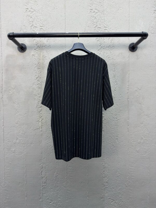 LOUIS VUITTON THIN STRIPES WITH DIAMOND LETTERING SHORT SLEEVES - 图片 3