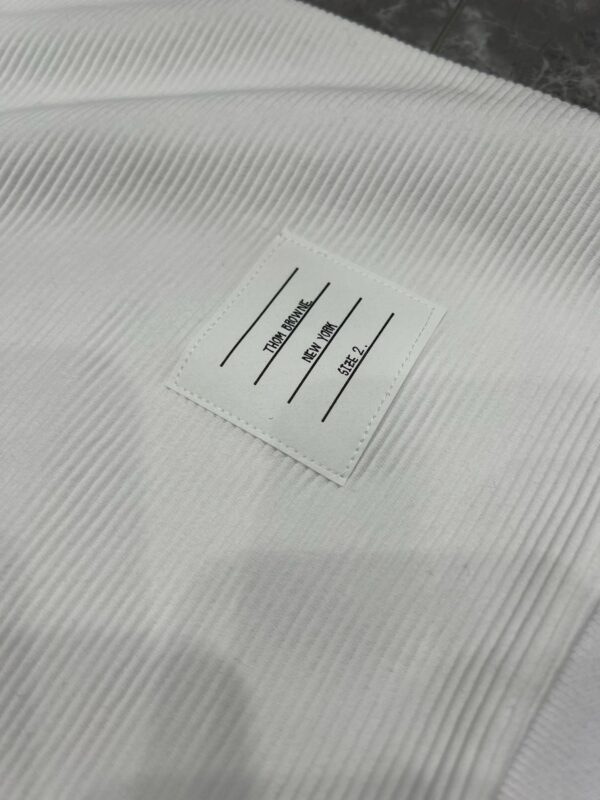 TB23SS Water Ripple Color Contrast Short Sleeve Real Shot - 图片 11