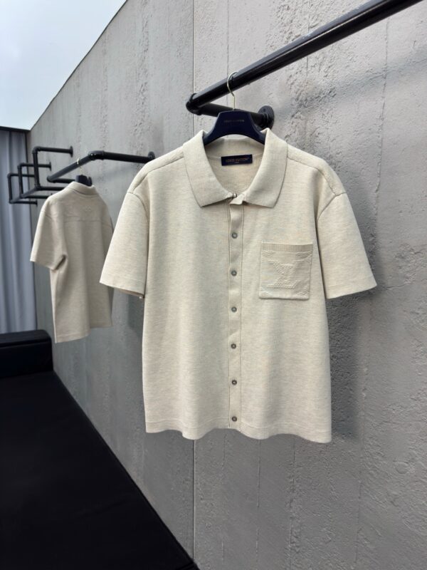 LOUIS VUITTON DARK WOOL POLO SHIRT - 图片 10