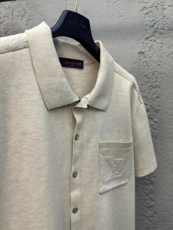 LOUIS VUITTON DARK WOOL POLO SHIRT - 图片 4
