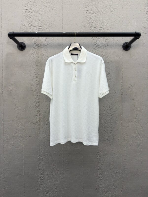 LOUIS VUITTON PIQUÉ PLAID POLO SHIRT